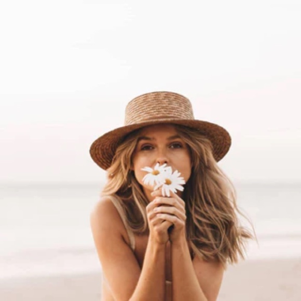 Will and Bear - Harvey straw hat in Amber